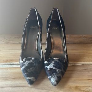 NWT Stuart Weitzman Calf hair leopard print pumps 7.5